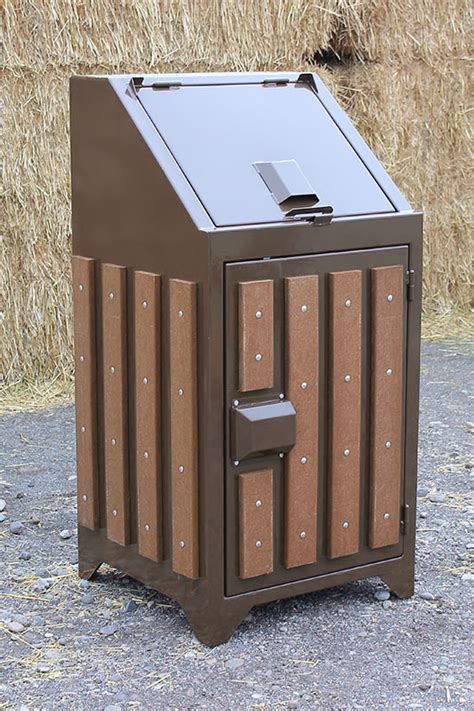 metal bear box for trash|bear proof trash can enclosures.